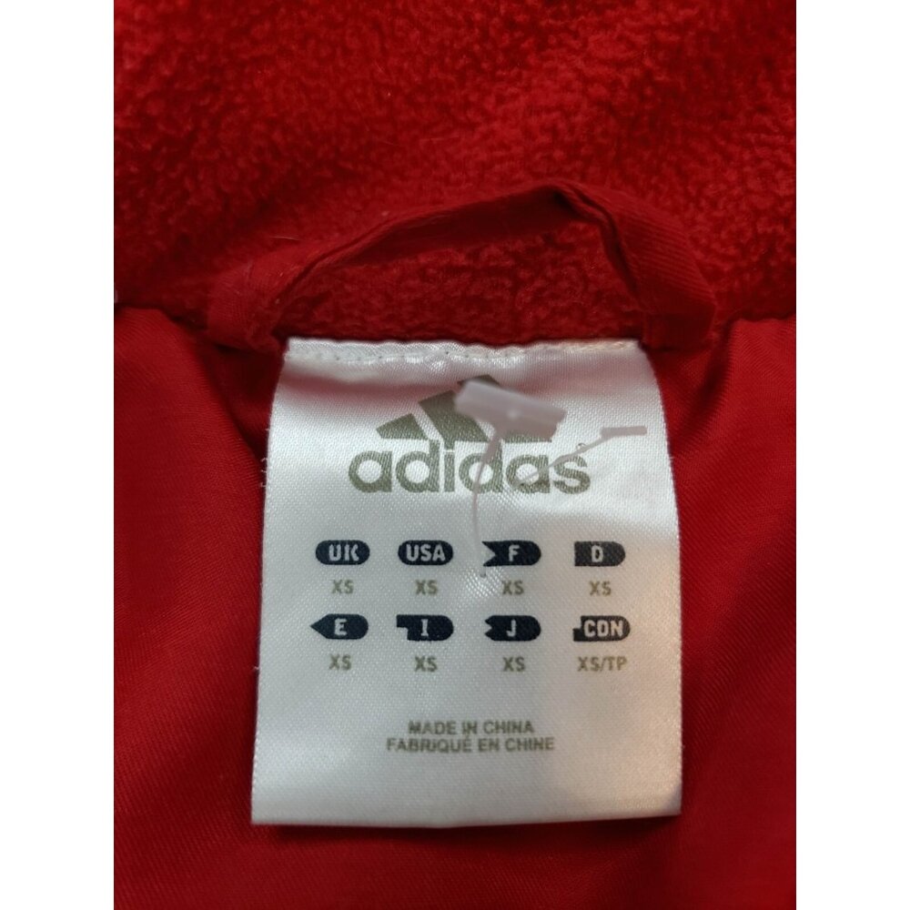 Adidas Women's XS Hooded Hiking Insulated Jacket Red Wisconsin Badger Nylon - Picture 6 of 12